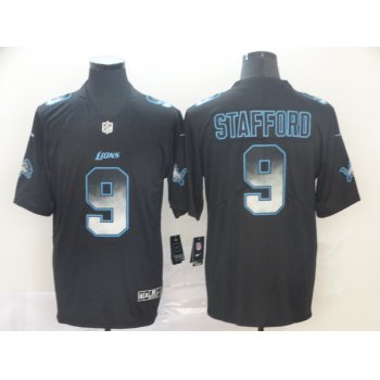 Nike Lions 9 Matthew Stafford Black Arch Smoke Vapor Untouchable Limited Jersey