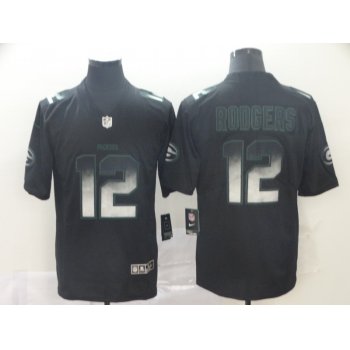 Nike Packers 12 Aaron Rodgers Black Arch Smoke Vapor Untouchable Limited Jersey