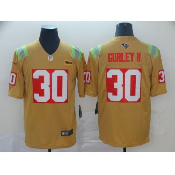 Nike Rams 30 Todd Gurley II Gold City Edition Vapor Untouchable Limited Jersey