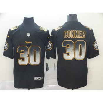 Nike Steelers 30 James Conner Black Arch Smoke Vapor Untouchable Limited Jersey