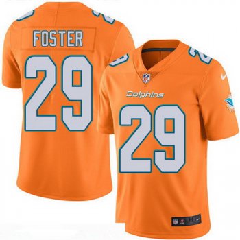 Men's Miami Dolphins #29 Arian Foster Orange 2016 Color Rush Stitched NFL Nike Limited Jersey