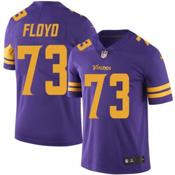 Nike Vikings #73 Sharrif Floyd Purple Men's Stitched NFL Limited Rush Jersey