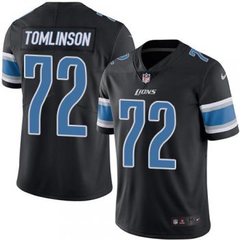 Nike Lions #72 Laken Tomlinson Black Men's Stitched NFL Limited Rush Jersey