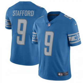 Men's Detroit Lions #9 Matthew Stafford Nike Blue 2017 Limited Jersey