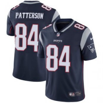 Men's Nike New England Patriots #84 Cordarrelle Patterson Navy Blue Home Vapor Untouchable Limited Jersey