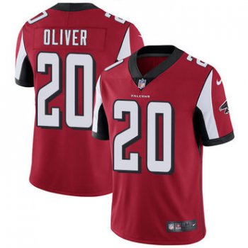 Nike Falcons #20 Isaiah Oliver Red Team Color Men's Stitched NFL Vapor Untouchable Limited Jersey