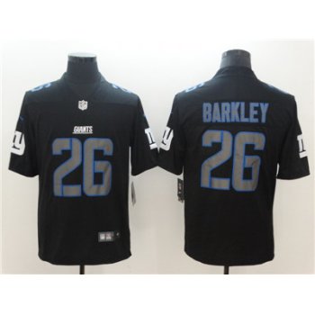 Nike New York Giants #26 Saquon Barkley Black Vapor Impact Limited Jersey