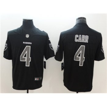 Nike Oakland Raiders #4 Derek Carr Black Vapor Impact Limited Jersey