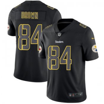 Nike Pittsburgh Steelers #84 Antonio Brown Black Vapor Impact Limited Jersey