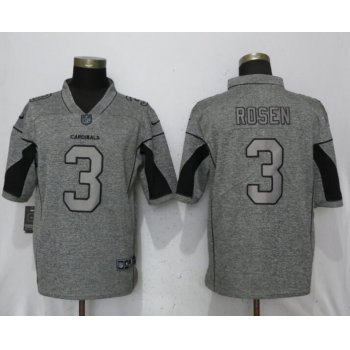 Nike Arizona Cardinals #3 Josh Rosen Gray Gridiron Gray Vapor Untouchable Limited Jersey