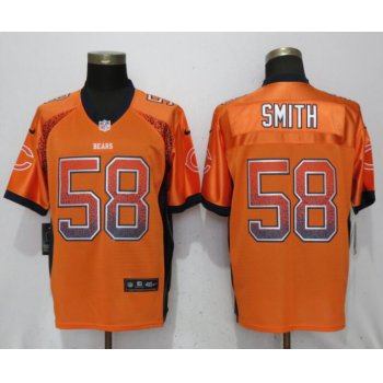 Nike Chicago Bears #58 Roquan Smith Orange Drift Fashion Elite Jersey