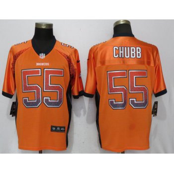 Nike Denver Broncos #55 Bradley Chubb Orange Drift Fashion Elite Jersey