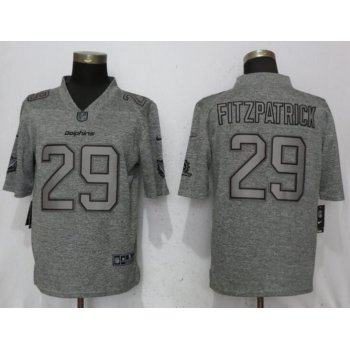 Nike Miami Dolphins #29 Minkah Fitzpatrick Gray Gridiron Gray Vapor Untouchable Limited Jersey