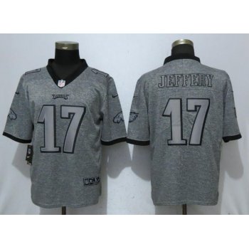 Nike Philadelphia Eagles #17 Alshon Jeffery Gray Gridiron Gray Vapor Untouchable Limited Jersey