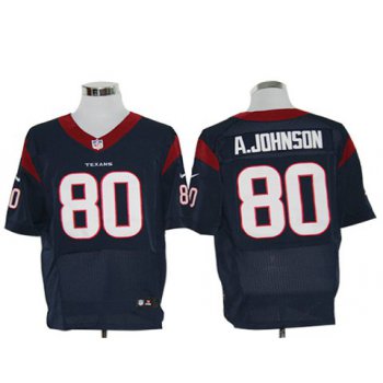 Size 60 4XL-Andre Johnson Houston Texans #80 Navy Blue Stitched Nike Elite NFL Jerseys