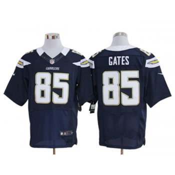 Size 60 4XL-Antonio Gates San Diego Chargers #85 Dark Blue Stitched Nike Elite NFL Jerseys