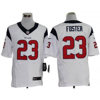 Size 60 4XL-Arian Foster Houston Texans #23 White Stitched Nike Elite NFL Jerseys