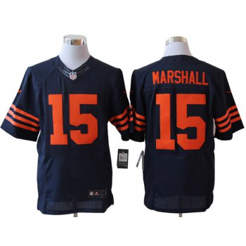 Size 60 4XL-Brandon Marshall Chicago Bears #15 Blue&Orange Stitched Nike Elite NFL Jerseys