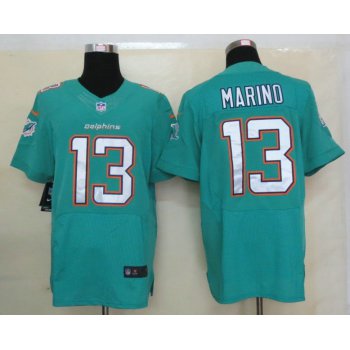 Size 60 4XL Dan Marino Miami Dolphins #13 Green Stitched Nike Elite Jersey New