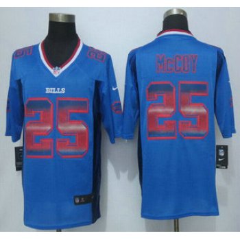 Buffalo Bills #25 LeSean McCoy Royal Blue Strobe 2015 NFL Nike Fashion Jersey