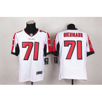 Men's Atlanta Falcons #71 Kroy Biermann Nike White Elite Jersey