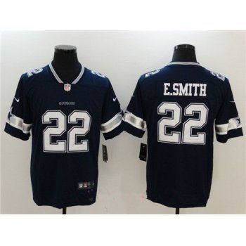 Men's Dallas Cowboys #22 Emmitt Smith Navy Blue 2017 Vapor Untouchable Stitched NFL Nike Limited Jersey