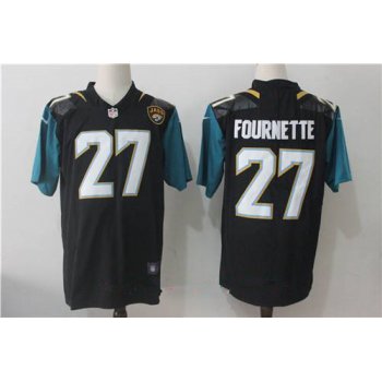 Men's Jacksonville Jaguars #27 Leonard Fournette Black 2017 Vapor Untouchable Stitched NFL Nike Limited Jersey