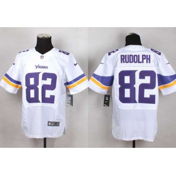 Men's Minnesota Vikings #82 Kyle Rudolph 2013 Nike White Elite Jersey