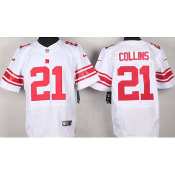 Men's New York Giants #21 Landon Collins Nike White Elite Jersey