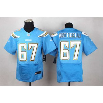 Men's San Diego Chargers #67 Cameron Botticelli 2013 Nike Light Blue Elite Jersey