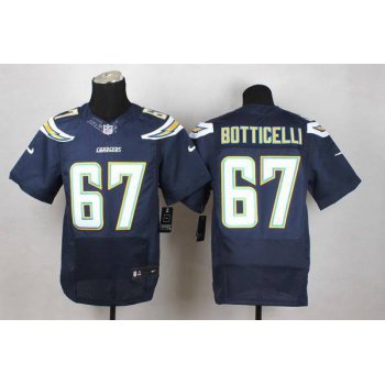 Men's San Diego Chargers #67 Cameron Botticelli 2013 Nike Navy Blue Elite Jersey