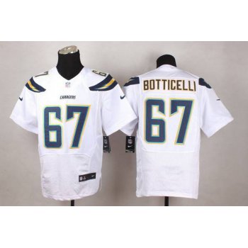 Men's San Diego Chargers #67 Cameron Botticelli 2013 Nike White Elite Jersey