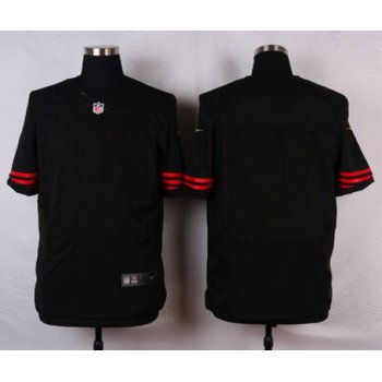 Men's San Francisco 49ers Blank Black Alternate NFL Nike Elite Jersey