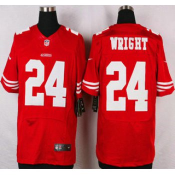 San Francisco 49ers #24 Shareece Wright Nike Red Elite Jersey