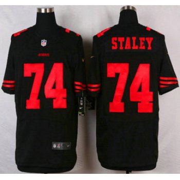 San Francisco 49ers #74 Joe Staley 2015 Nike Black Elite Jersey