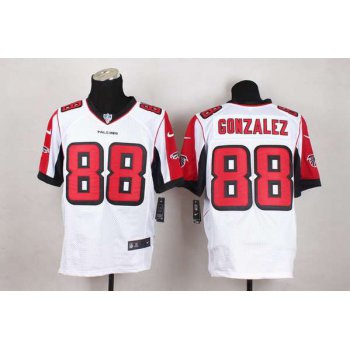 Men's Atlanta Falcons #88 Tony Gonzalez Nike White Elite Jersey