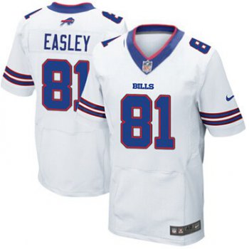 Men's Buffalo Bills #81 Marcus Easley 2013 Nike White Elite Jersey