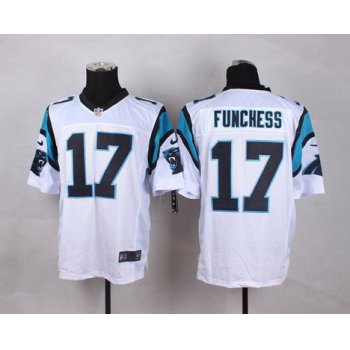 Men's Carolina Panthers #17 Devin Funchess Nike White Elite Jersey