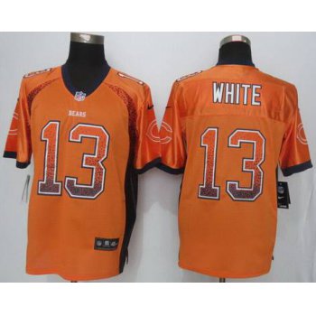 Men's Chicago Bears #13 Kevin White Nike Drift Fashion Orange Elite Jersey