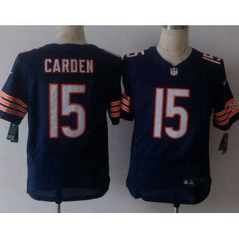 Men's Chicago Bears #15 Shane Carden Nike Navy Blue Elite Jersey