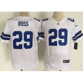 Men's Dallas Cowboys #29 Joel Ross Nike White Elite Jersey