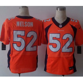 Men's Denver Broncos #52 Corey Nelson 2013 Nike Orange Elite Jersey