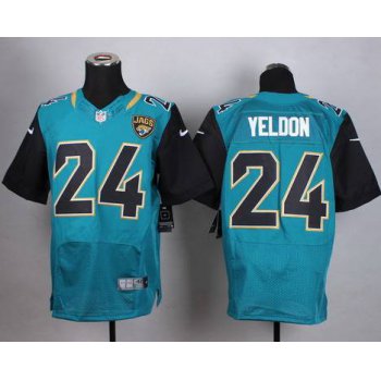 Men's Jacksonville Jaguars #24 T. J. Yeldon 2013 Nike Green Elite Jersey