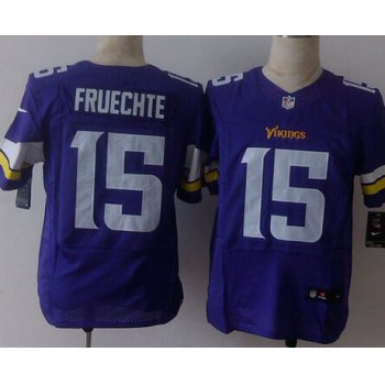 Men's Minnesota Vikings #15 Isaac Fruechte 2013 Nike Purple Elite Jersey