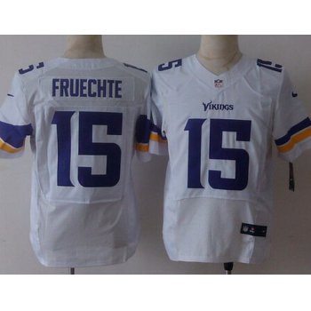 Men's Minnesota Vikings #15 Isaac Fruechte 2013 Nike White Elite Jersey