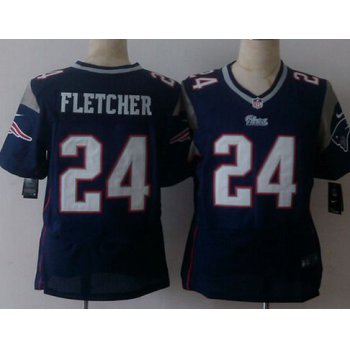 Men's New England Patriots #24 Bradley Fletcher Nike Blue Elite Jersey