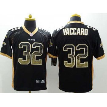 Men's New Orleans Saints #32 Kenny Vaccaro Nike Drift Fashion Black Elite Jersey