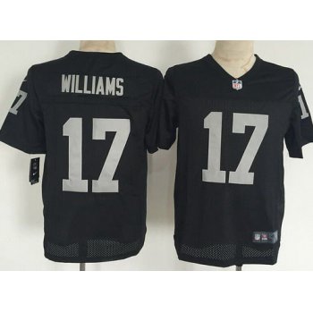 Men's Oakland Raiders #17 Milton Williams Nike Black Elite Jersey