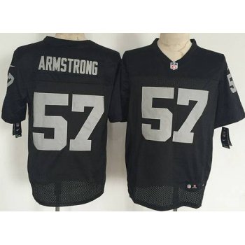 Men's Oakland Raiders #57 Ray-Ray Armstrong Nike Black Elite Jersey