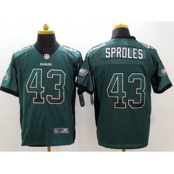 Men's Philadelphia Eagles #43 Darren Sproles Nike Drift Fashion Green Elite Jersey